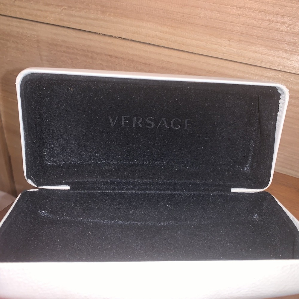 Versace Sunglasses/Eyeglass Hard Clam Shell Case Only White - Picture 5 of 5